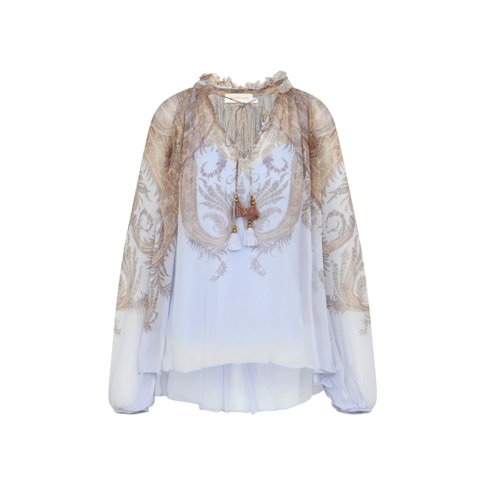 Lilac Paisley Hypnotic Billow Blouse