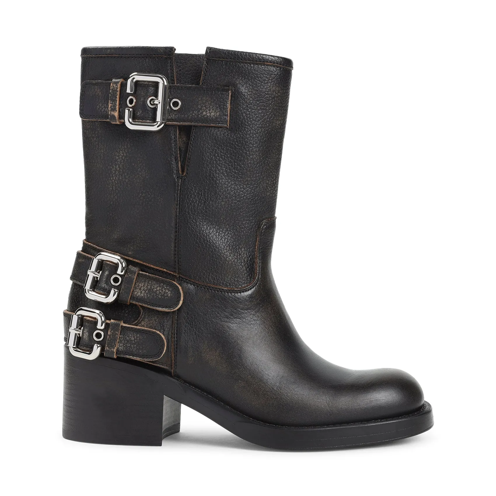 Black Leather Dakota Boots