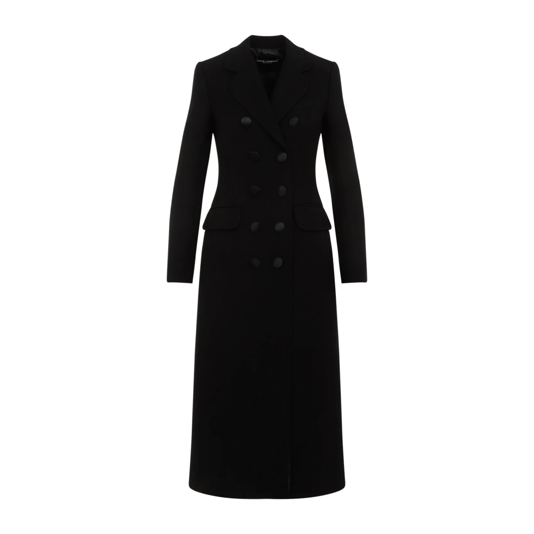 Black Virgin Wool Coat