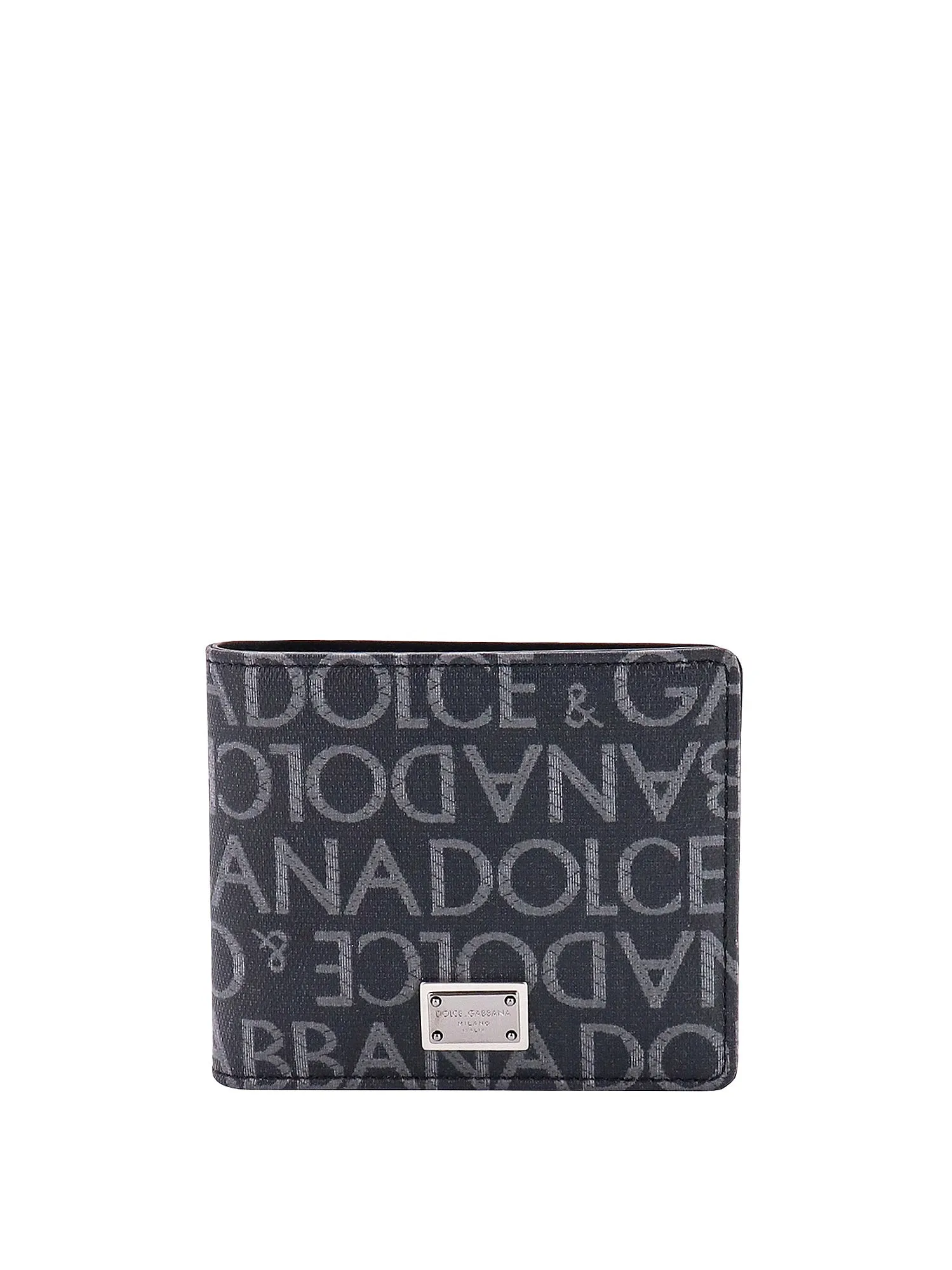 Coated Canvas Wallet With With All-Over Logo