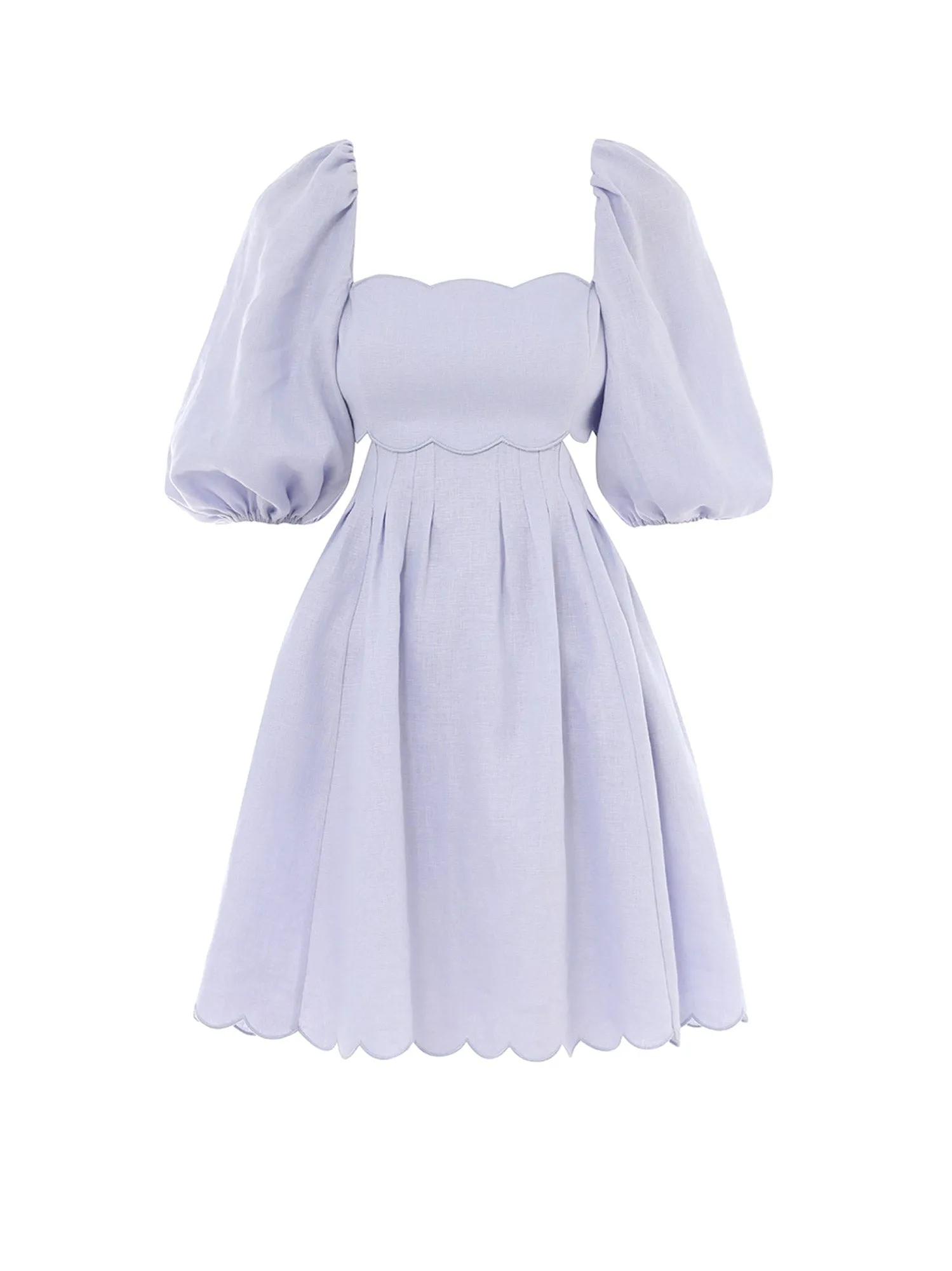 Linen Dress With Cut-Out Detail