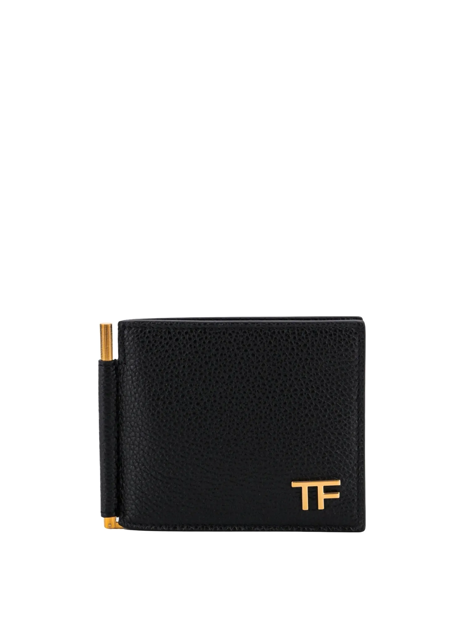 Leather Card Holder With Frontal Monogram