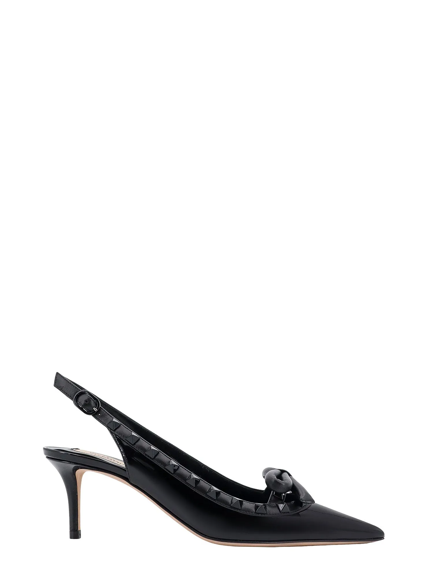 Patent Leather Slingback With Iconic Studs