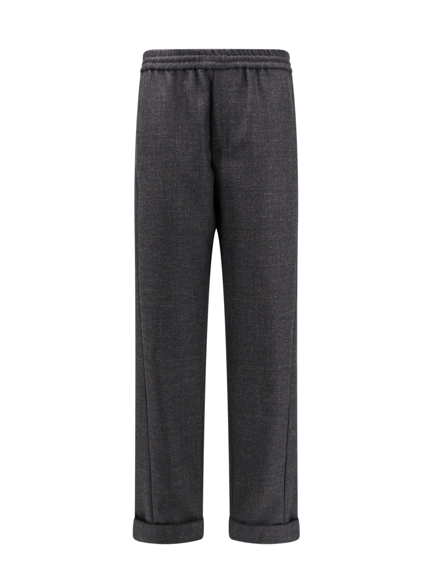 Virgin Wool Trouser With Fold At The Bottom