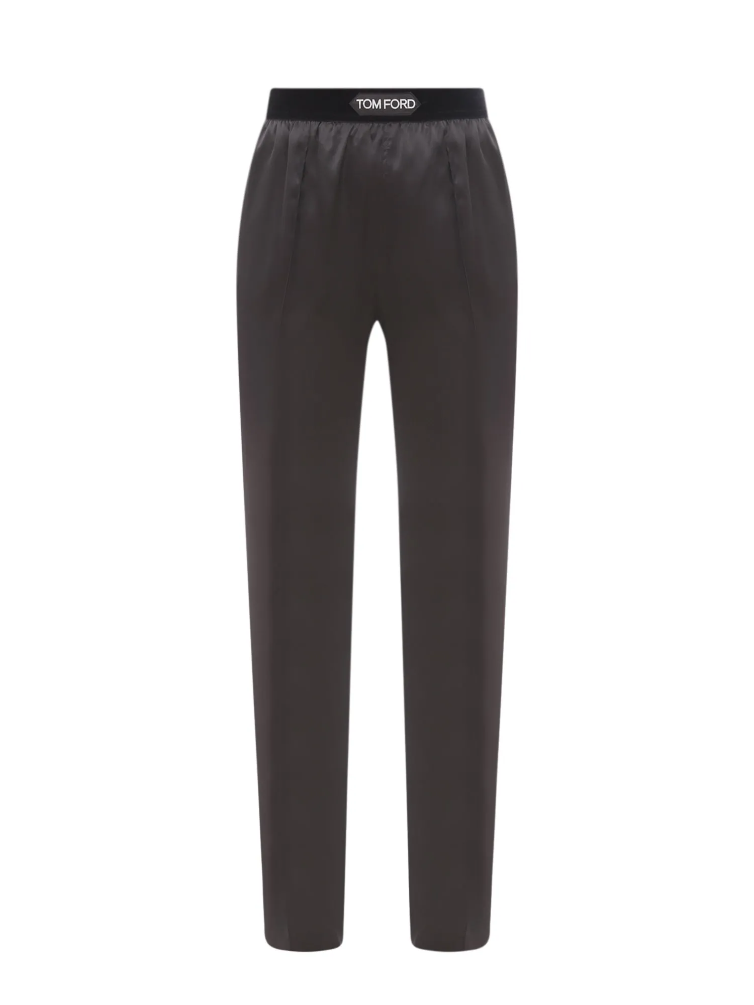 Silk Trouser With Velvet Waistband
