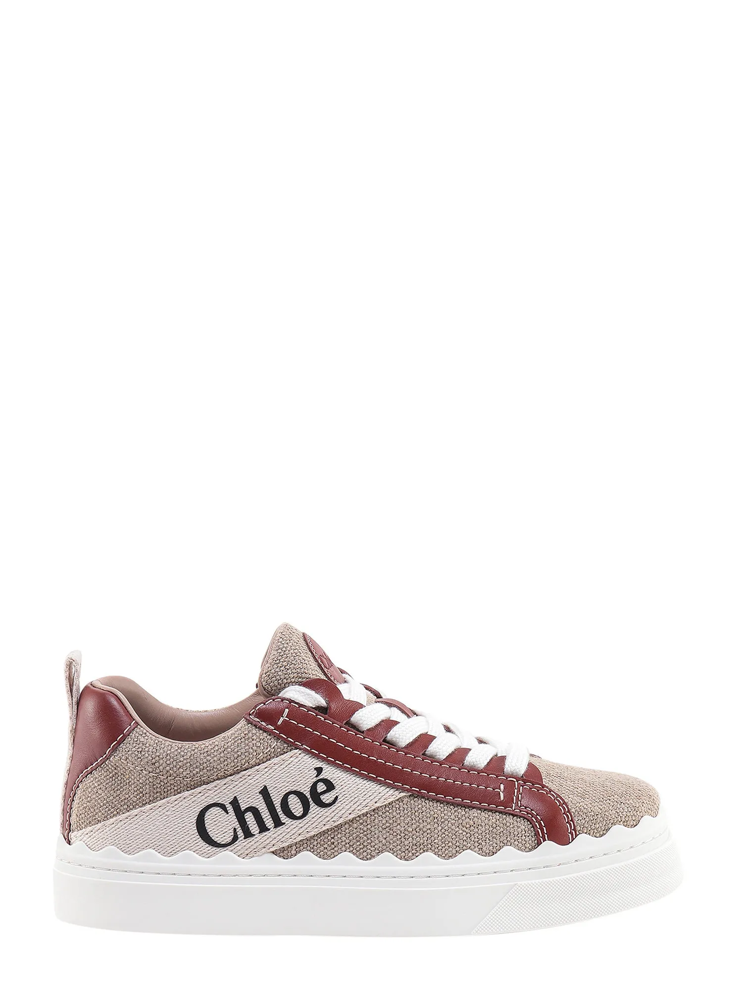Canvas Sneakers With Logo Print
