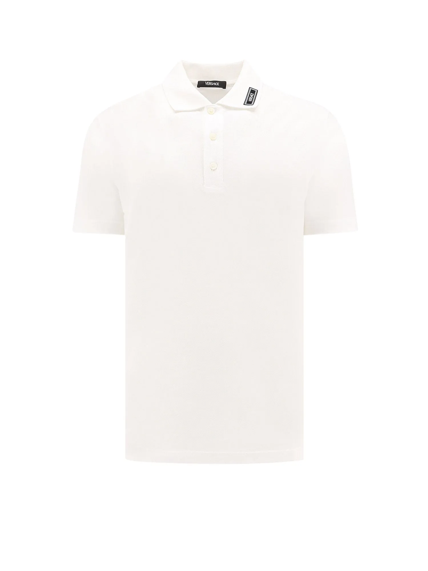Cotton Shirt Polo With Logoed Label