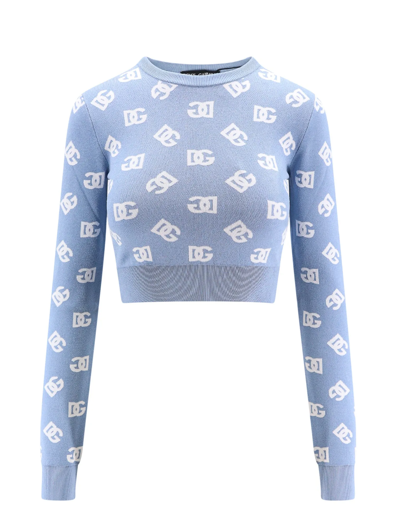 Viscose Blend Sweater With Dg All-Over Motif