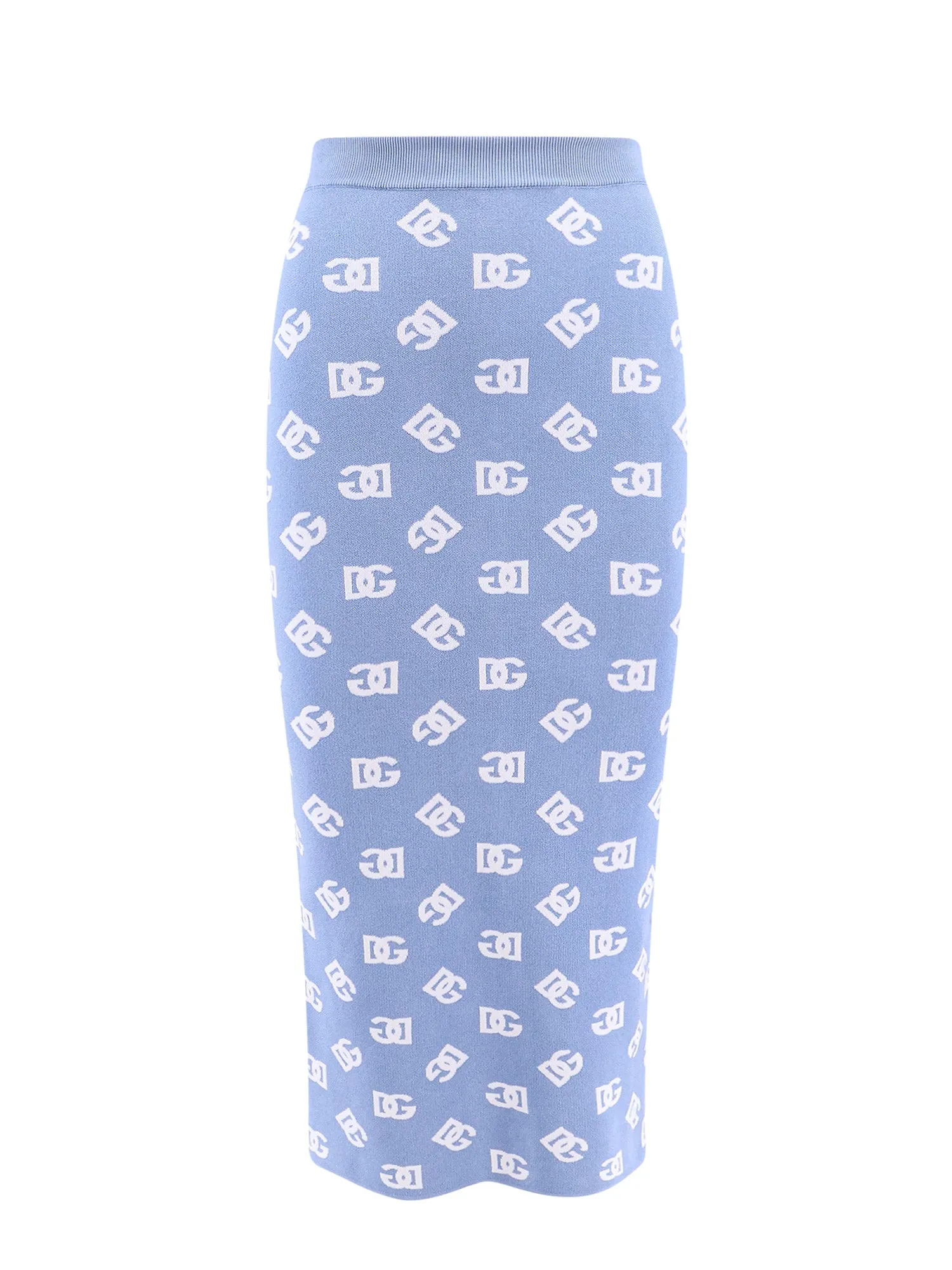 Knitted Skirt With Dg Motif All-Over
