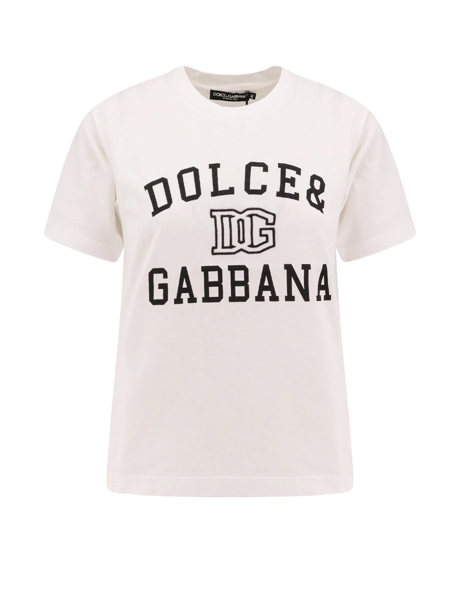Cotton T-Shirt With Dg Embroidery