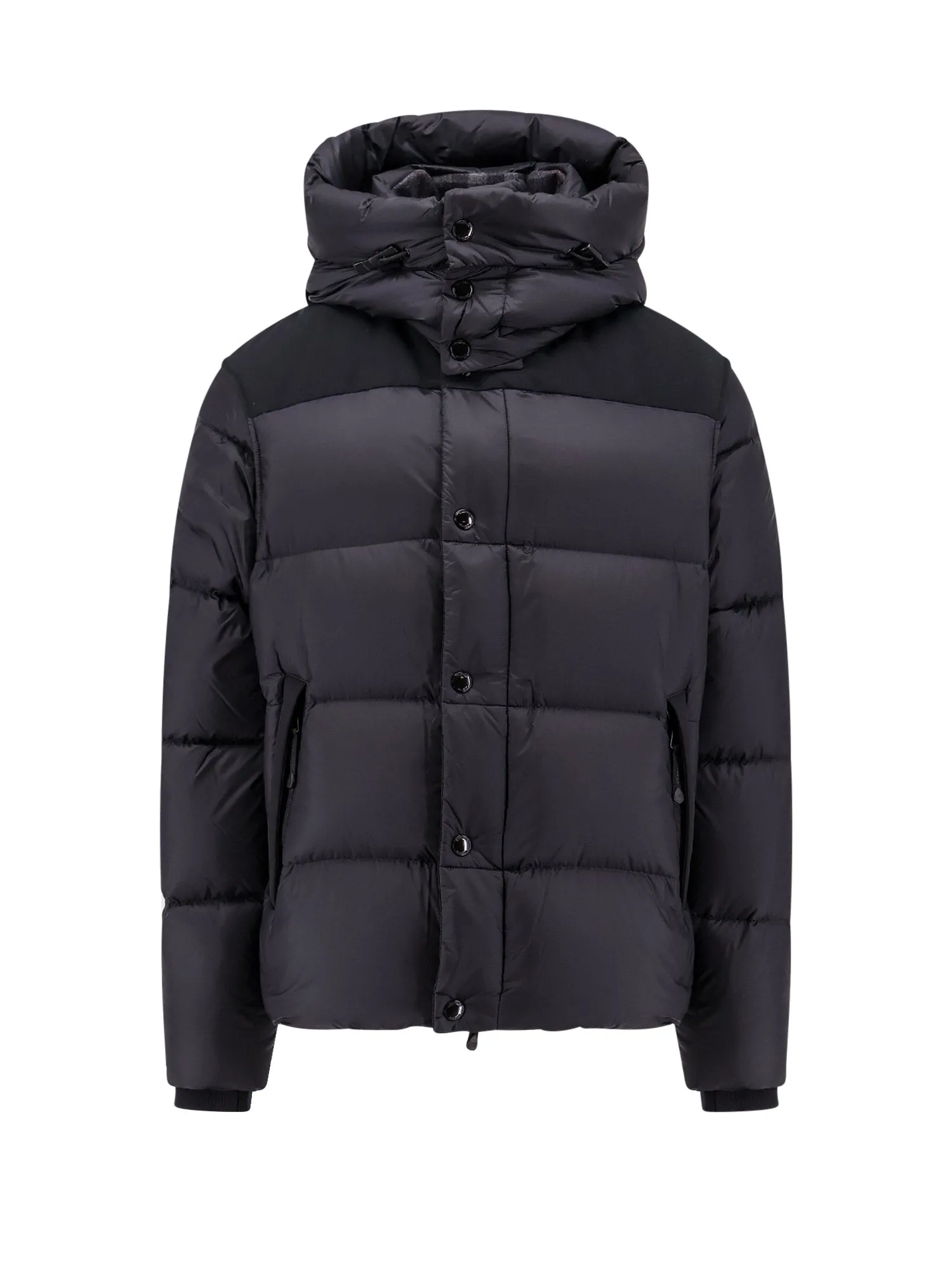 Padded And Quilted Nylon Jacket With Removable Sleeves