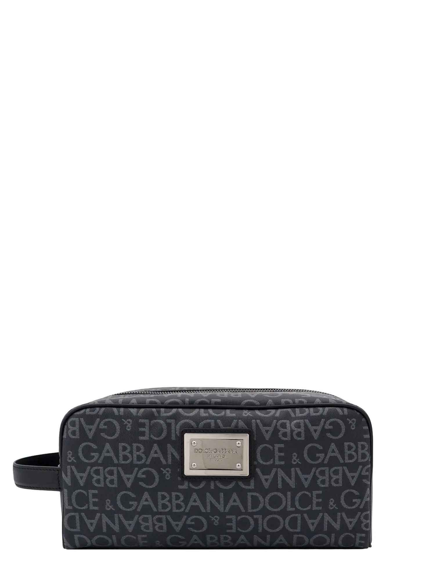 Coated Canvas Beauty Case With All-Over Logo