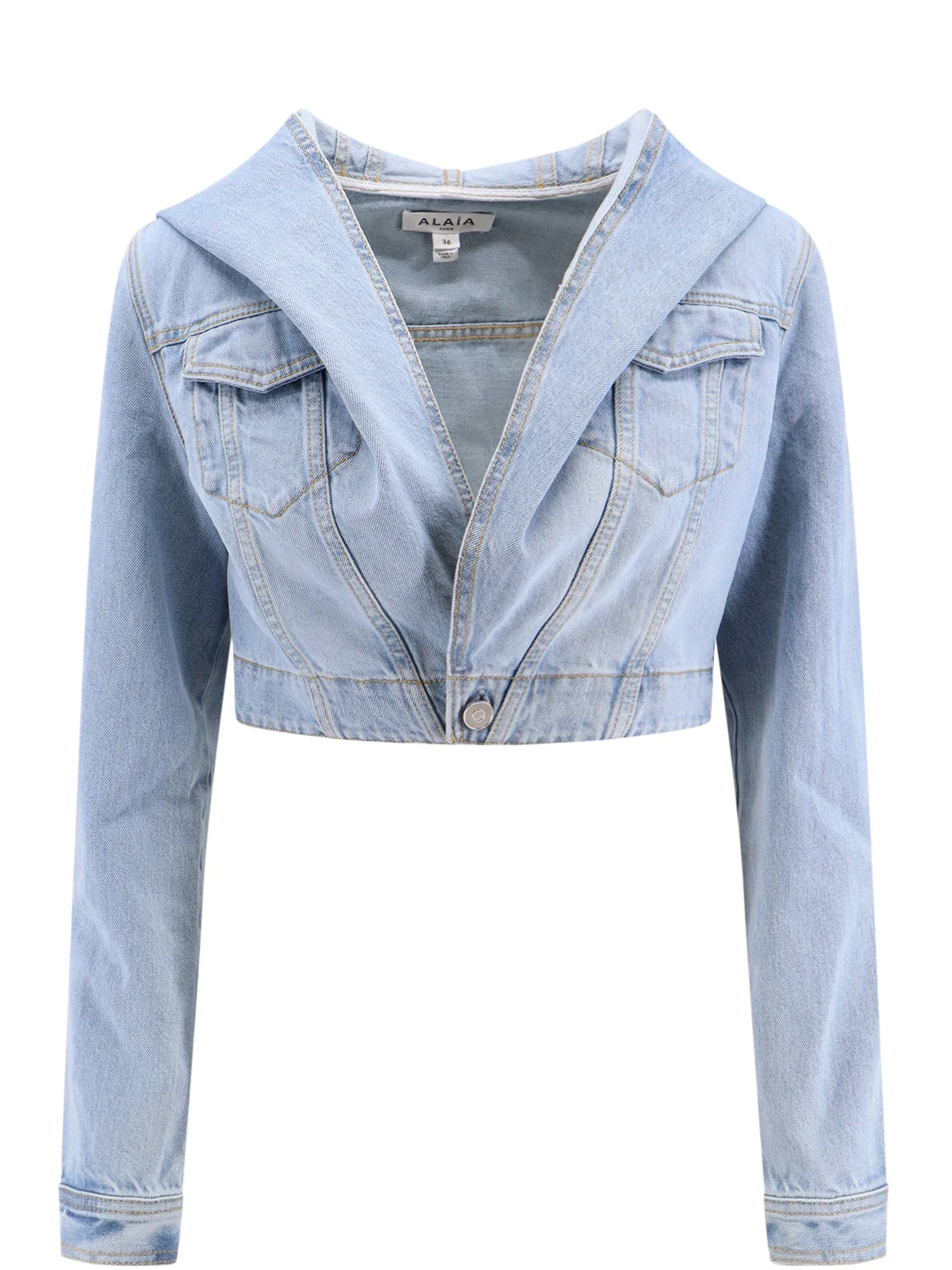 Crop Fit Denim Jacket