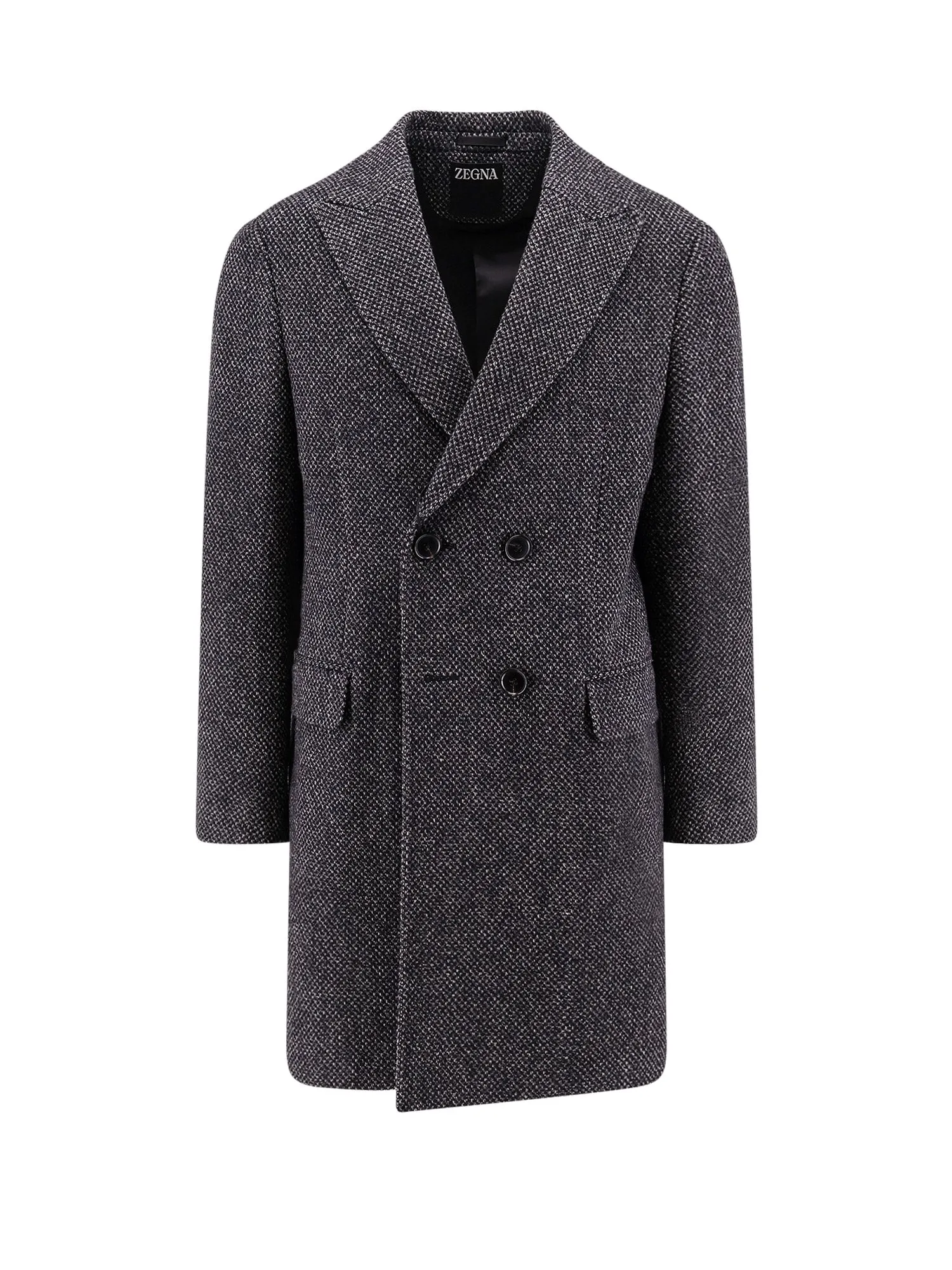 Micropattern Wool And Cashmere Coat