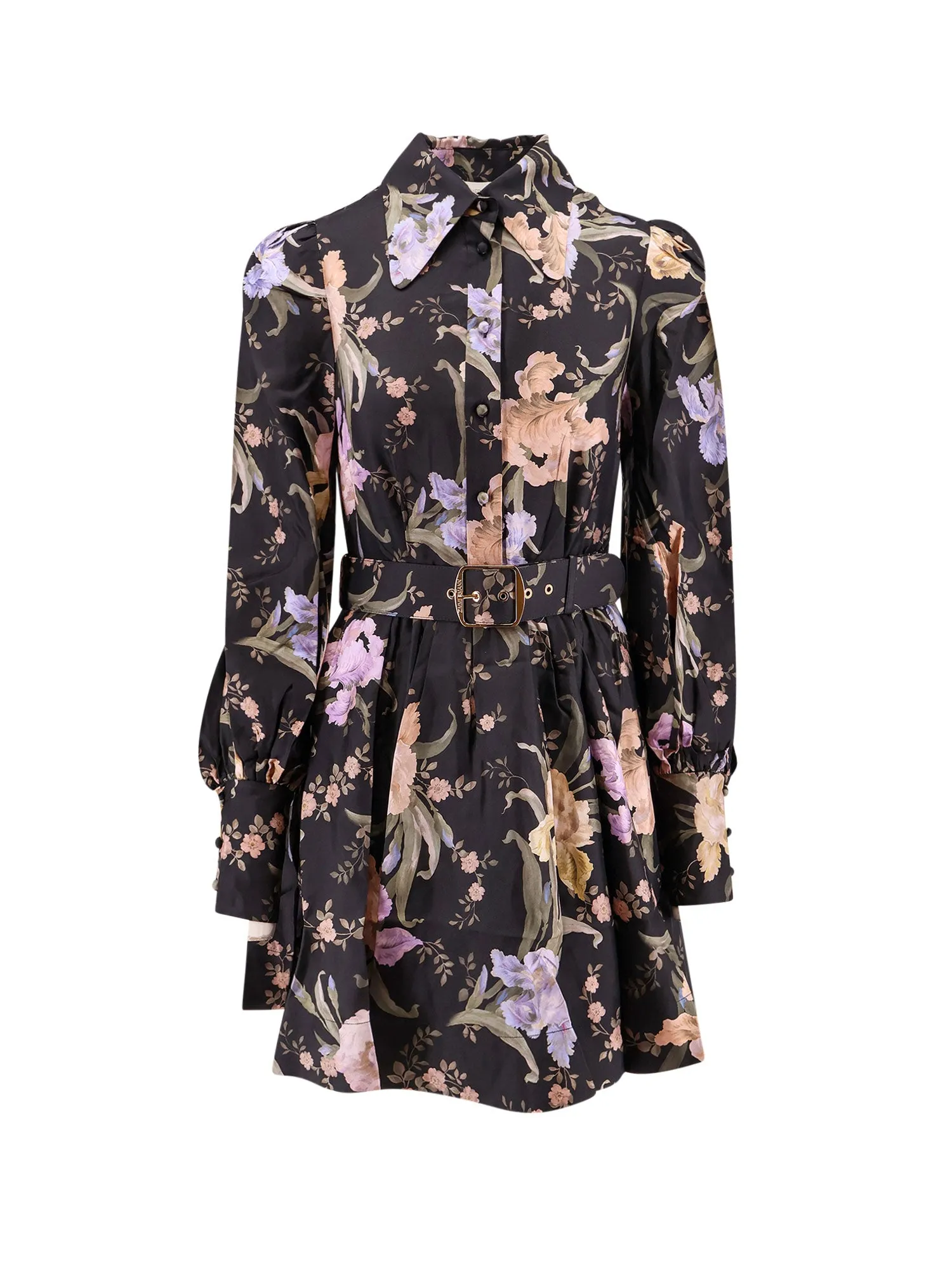 Silk Dress With Belt