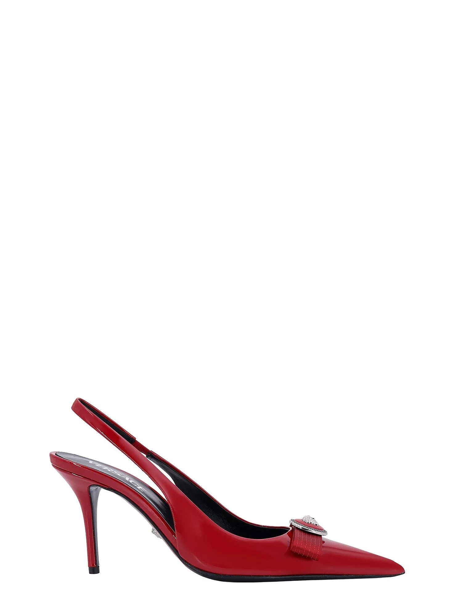 Patent Leather Slingback With Gianni Ribbon Bow
