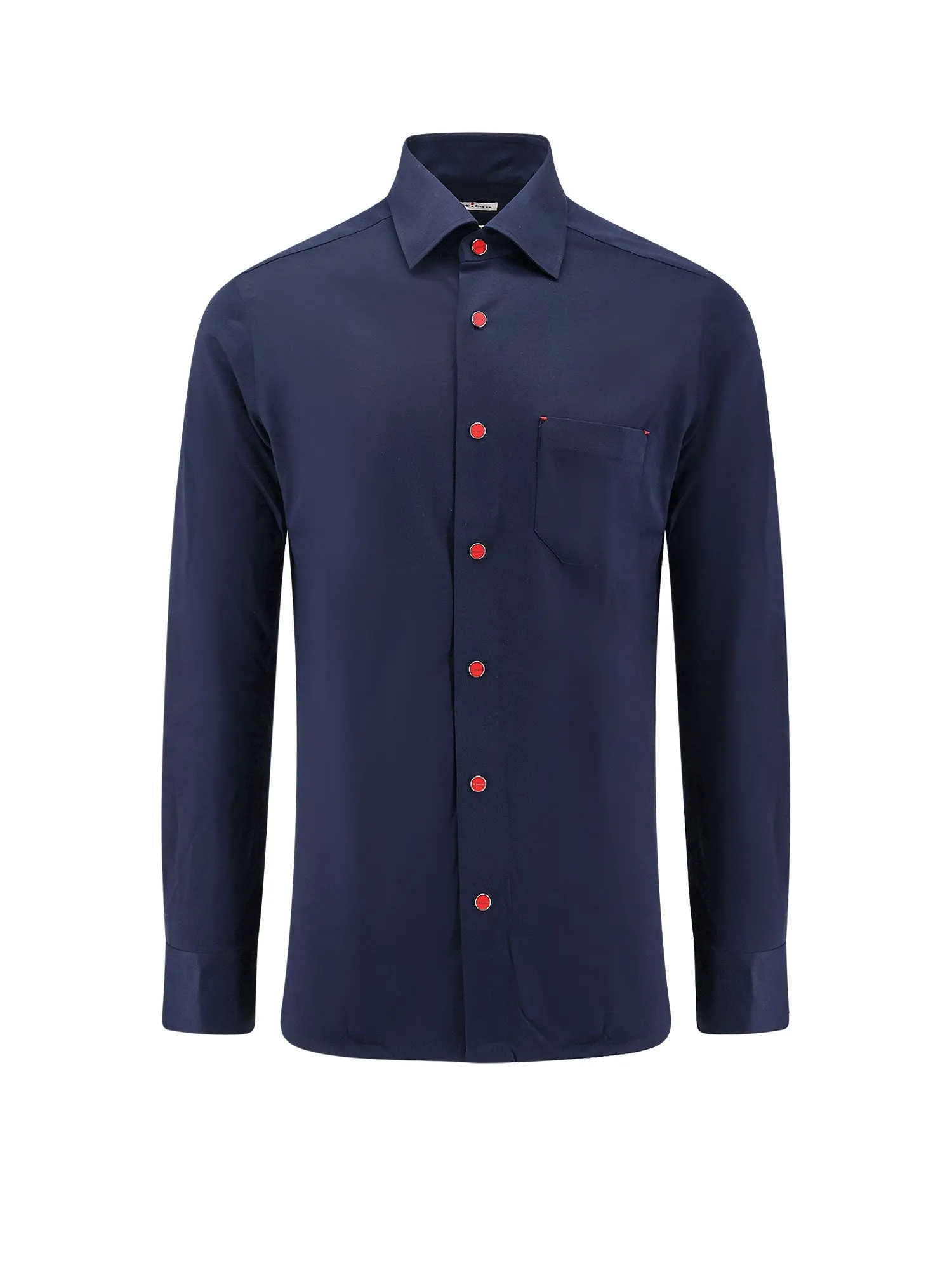 Cotton Shirt With Enamelled Buttons