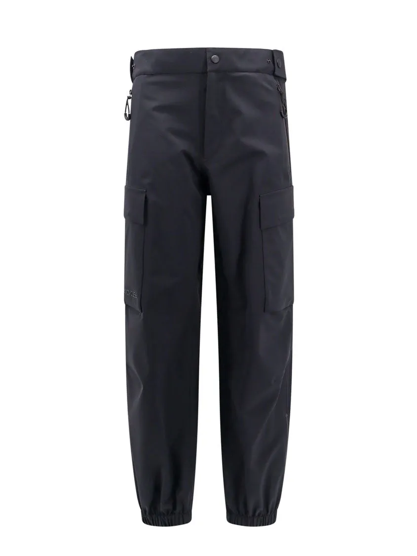 Nylon Trouser With Logo Patch