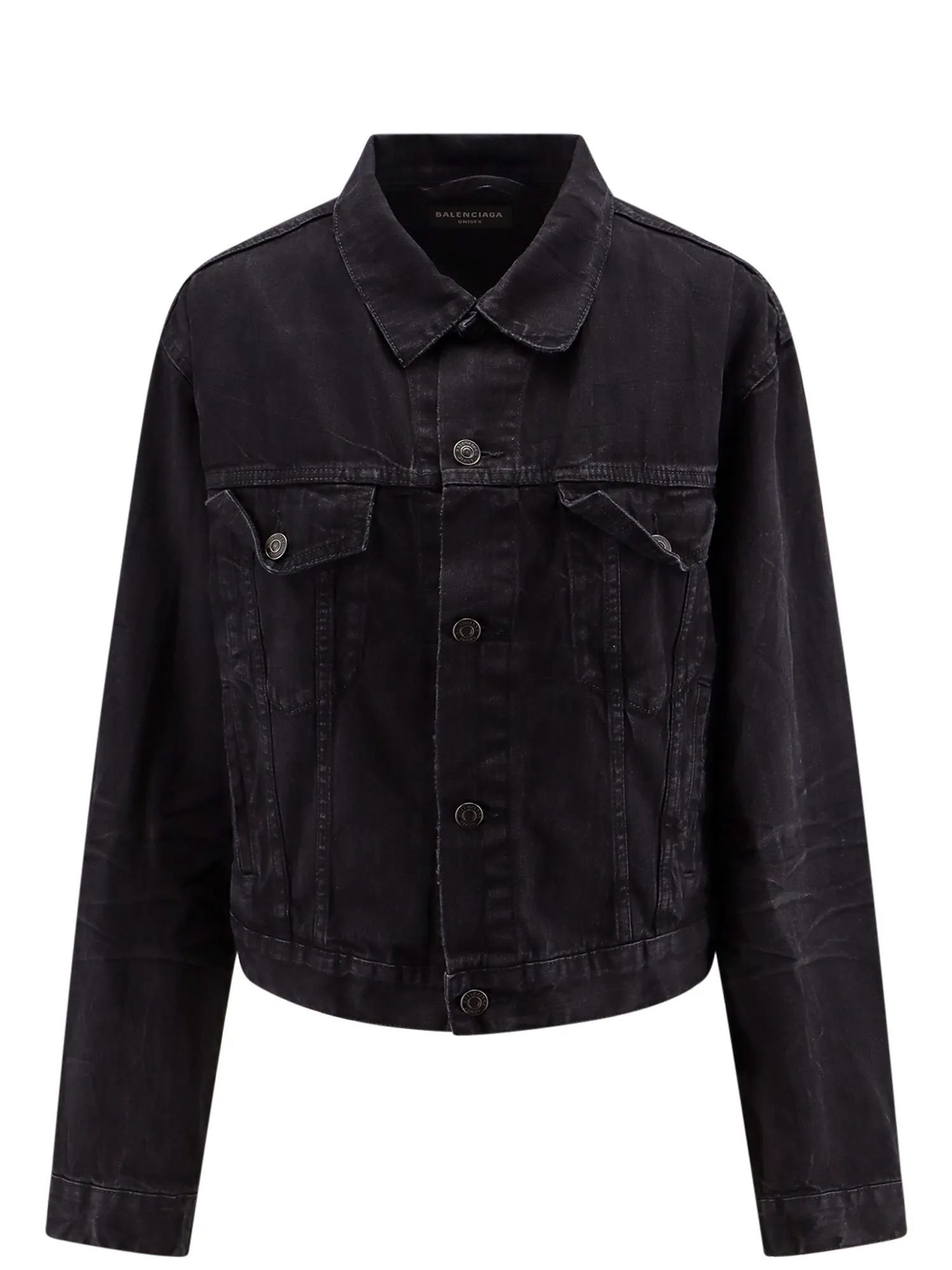 Small Fit Black Denim Jacket