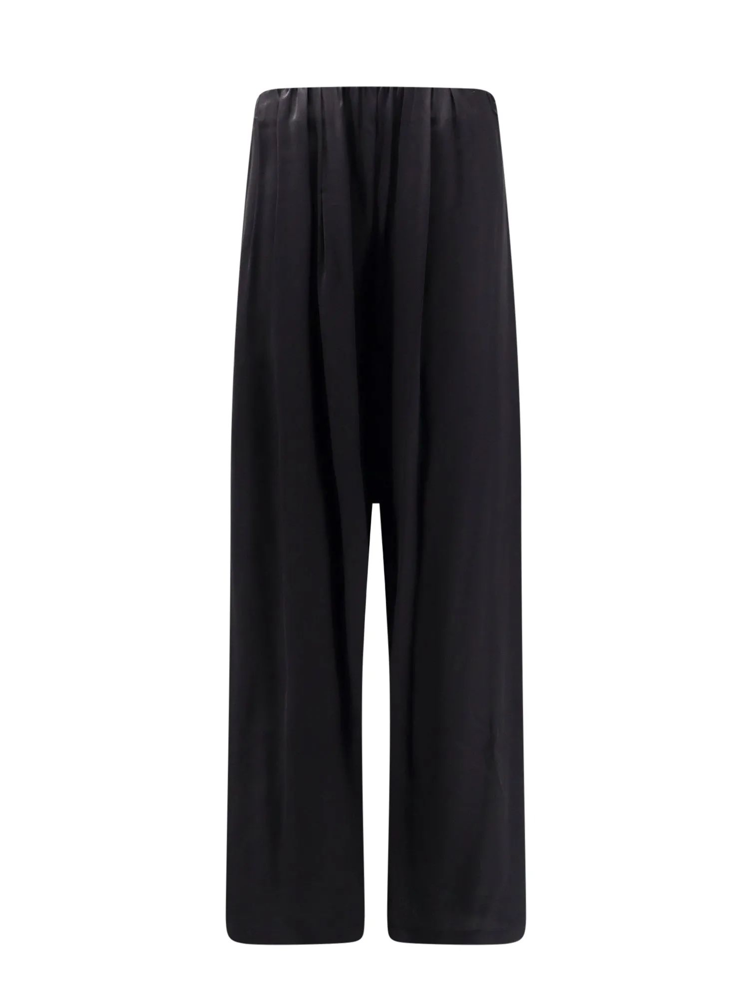 Viscose Blend Trouser With Wide Leg