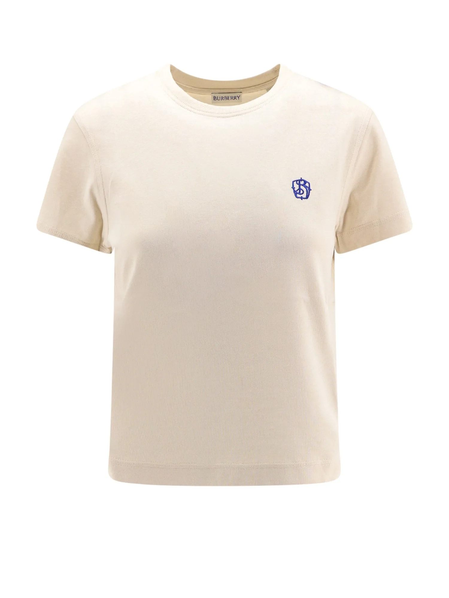 Cotton T-Shirt With Frontal Embroidery