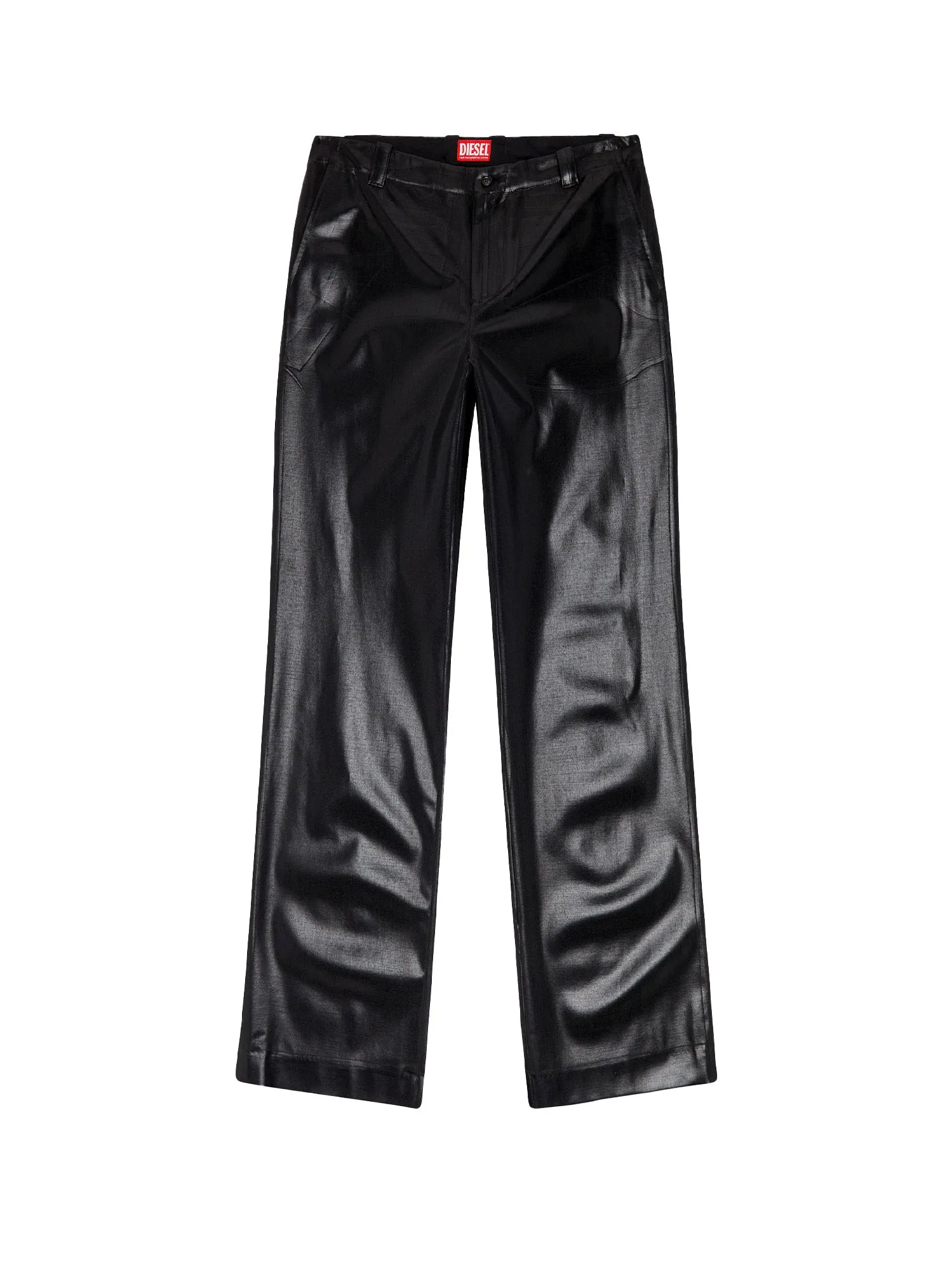 Virgin Wool Blend Trouser With Striped Motif