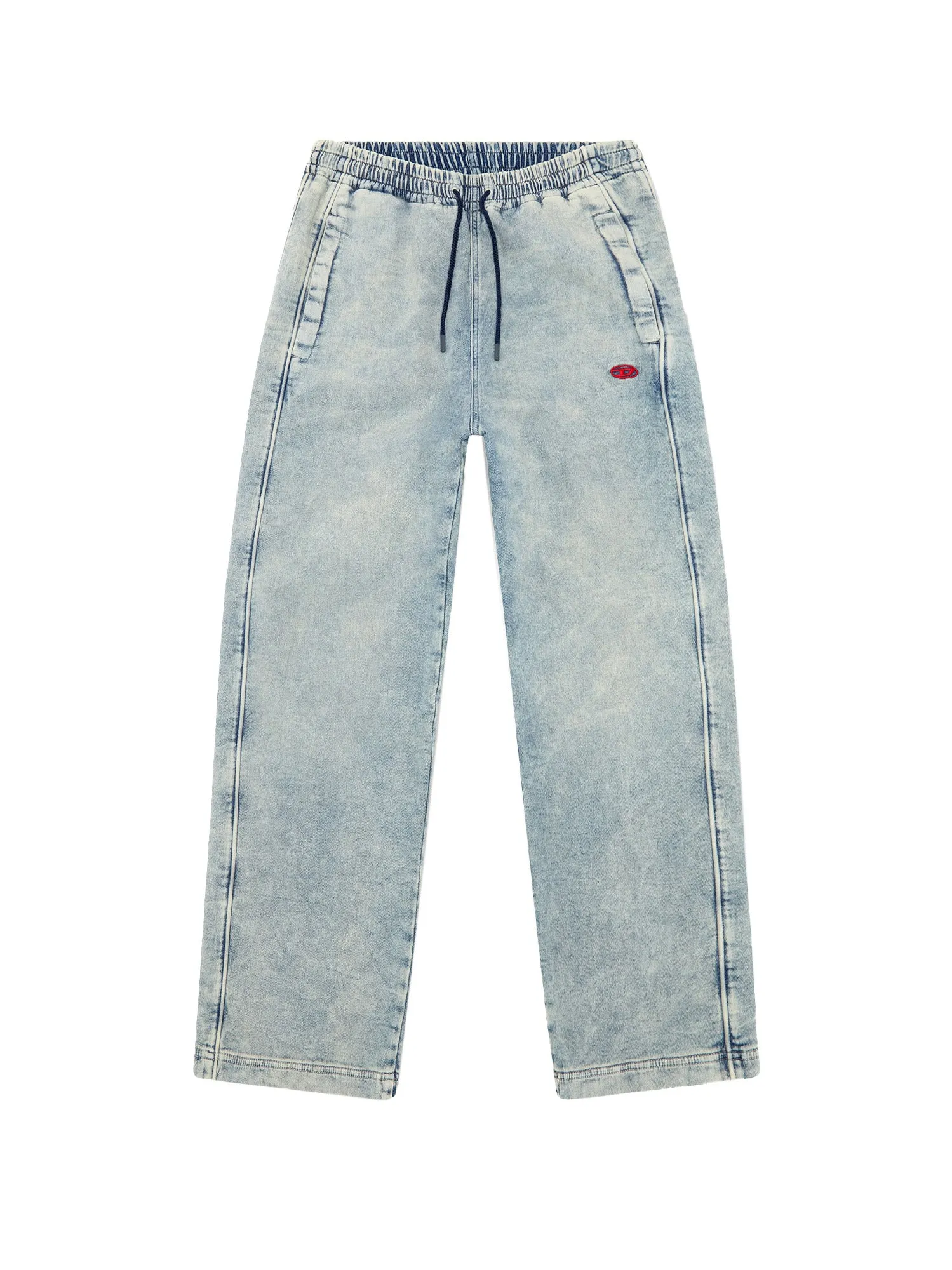 Cotton Jeans With Embroidered Oval-D Logo