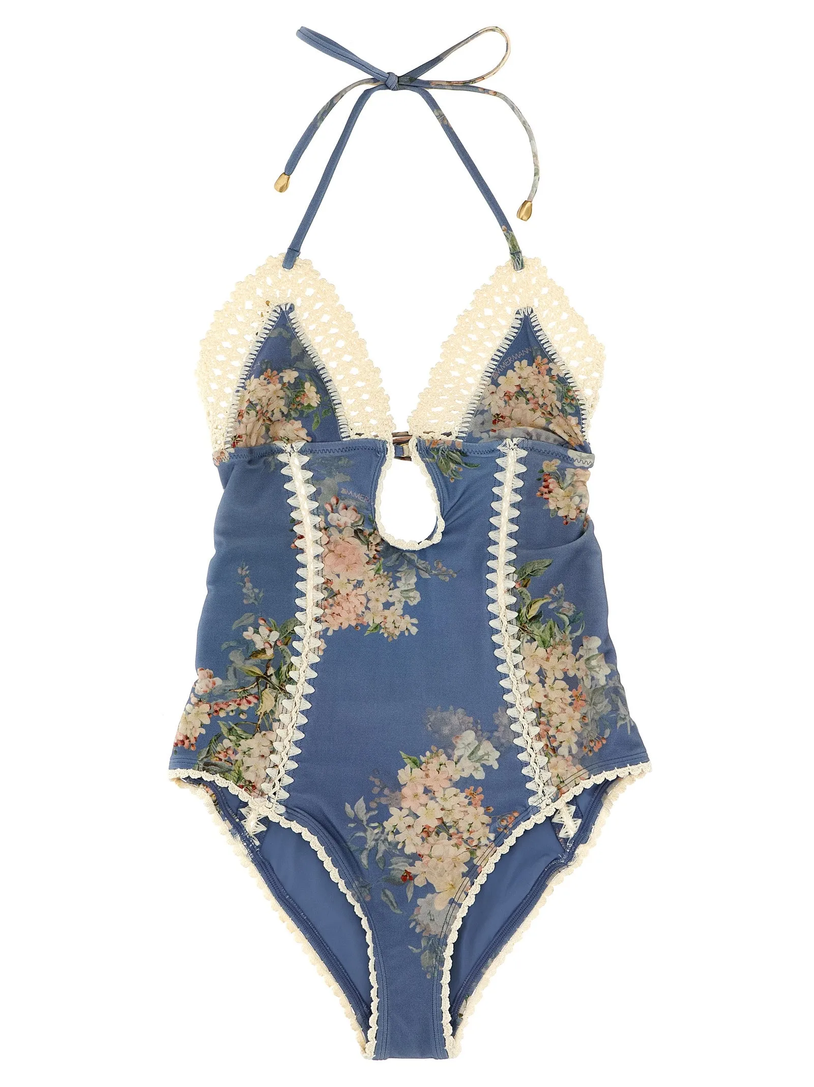 Cascadian Keyhole Crochet Beachwear Celeste