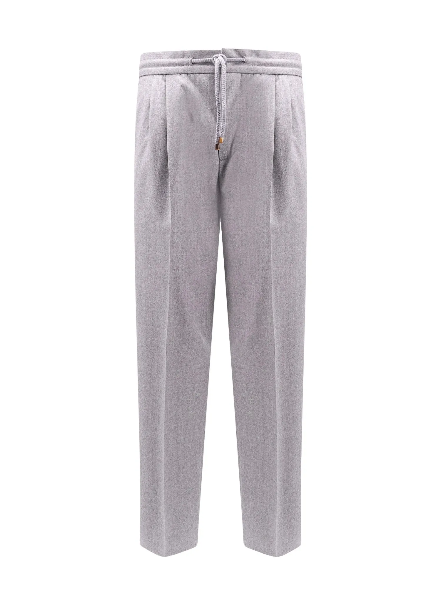 Virgin Wool Trouser With Adjustable Drawstring