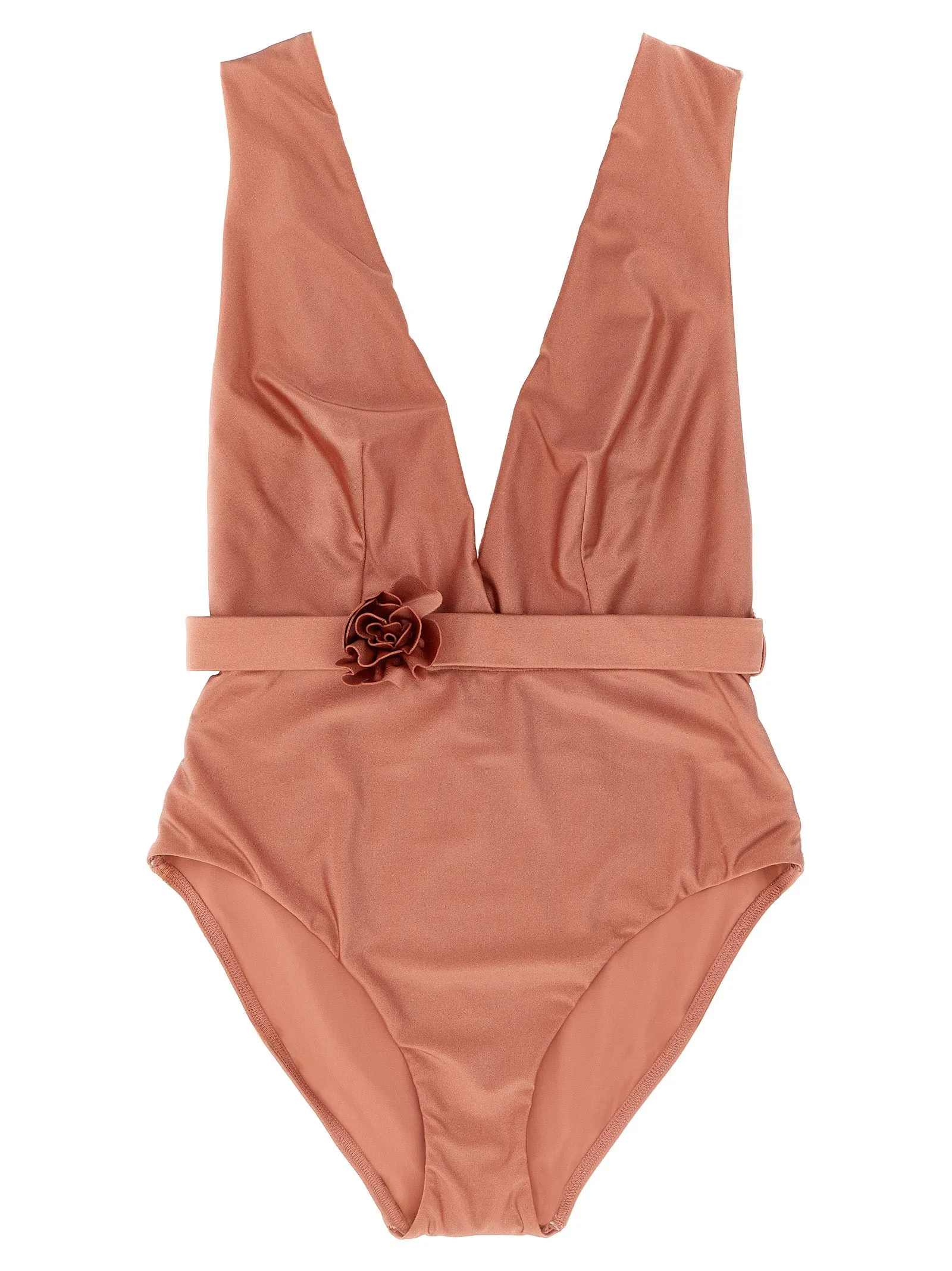 Lucky Plunge Flower Beachwear Rosa