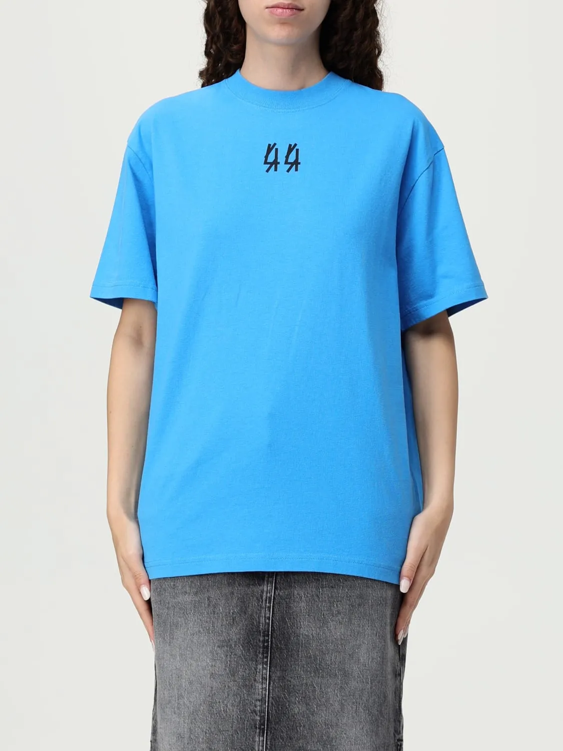 T-shirt in cotone con maxi logo 44 Label Group