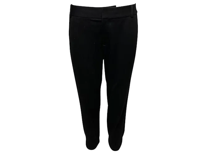 Helmut Lang Pantaloni Slim Fit Isabel Marant in Lana Nera Nero