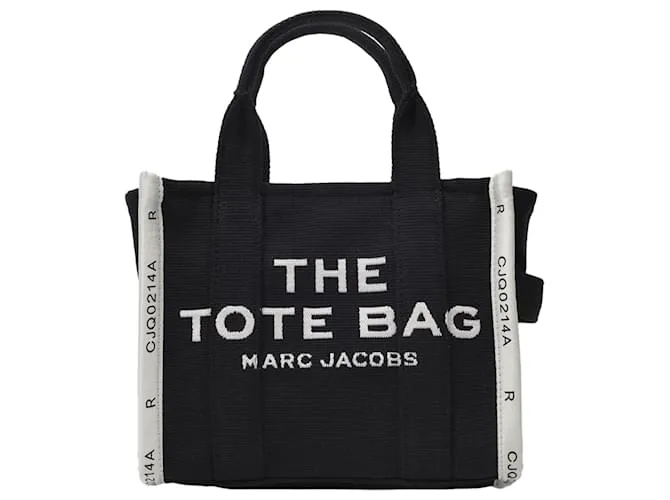 Marc Jacobs La piccola borsa tote in tela nera Nero