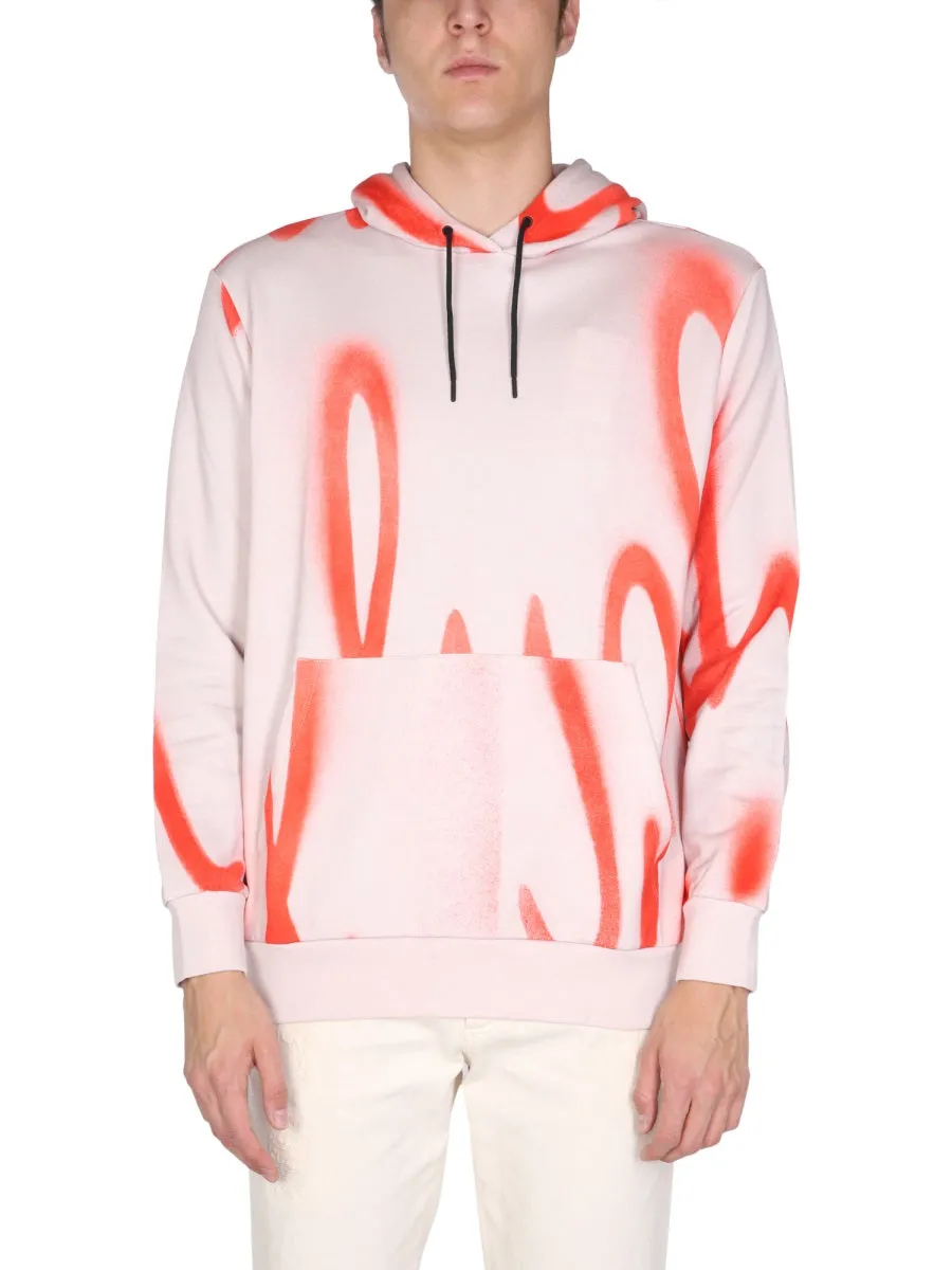 Sweatshirt With Spray Print