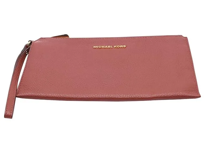 Pochette da polso Michael Kors in pelle rosa Marrone