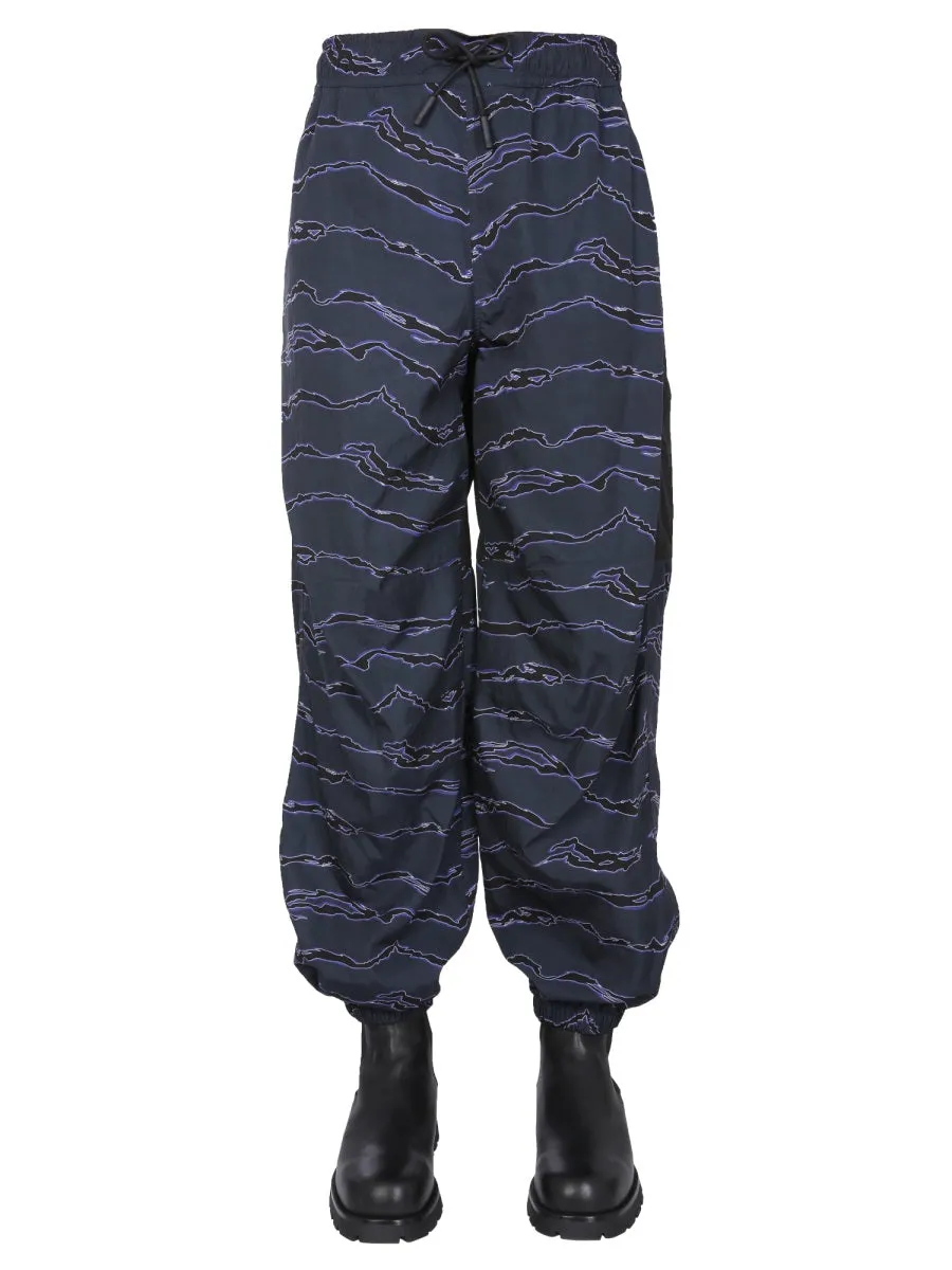 Jogging Pants With Camou Print