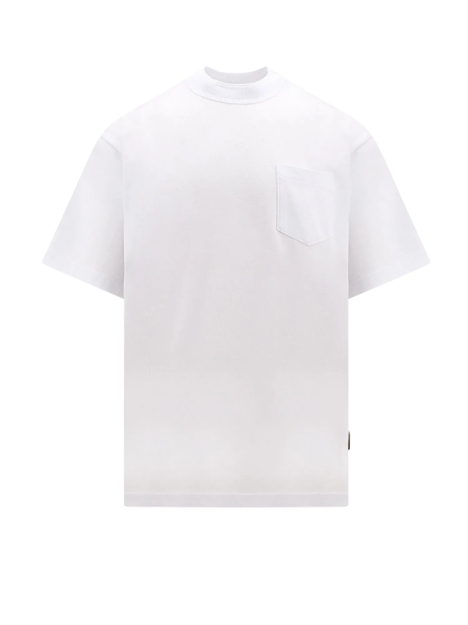 Cotton T-Shirt With Zip On The Bottom