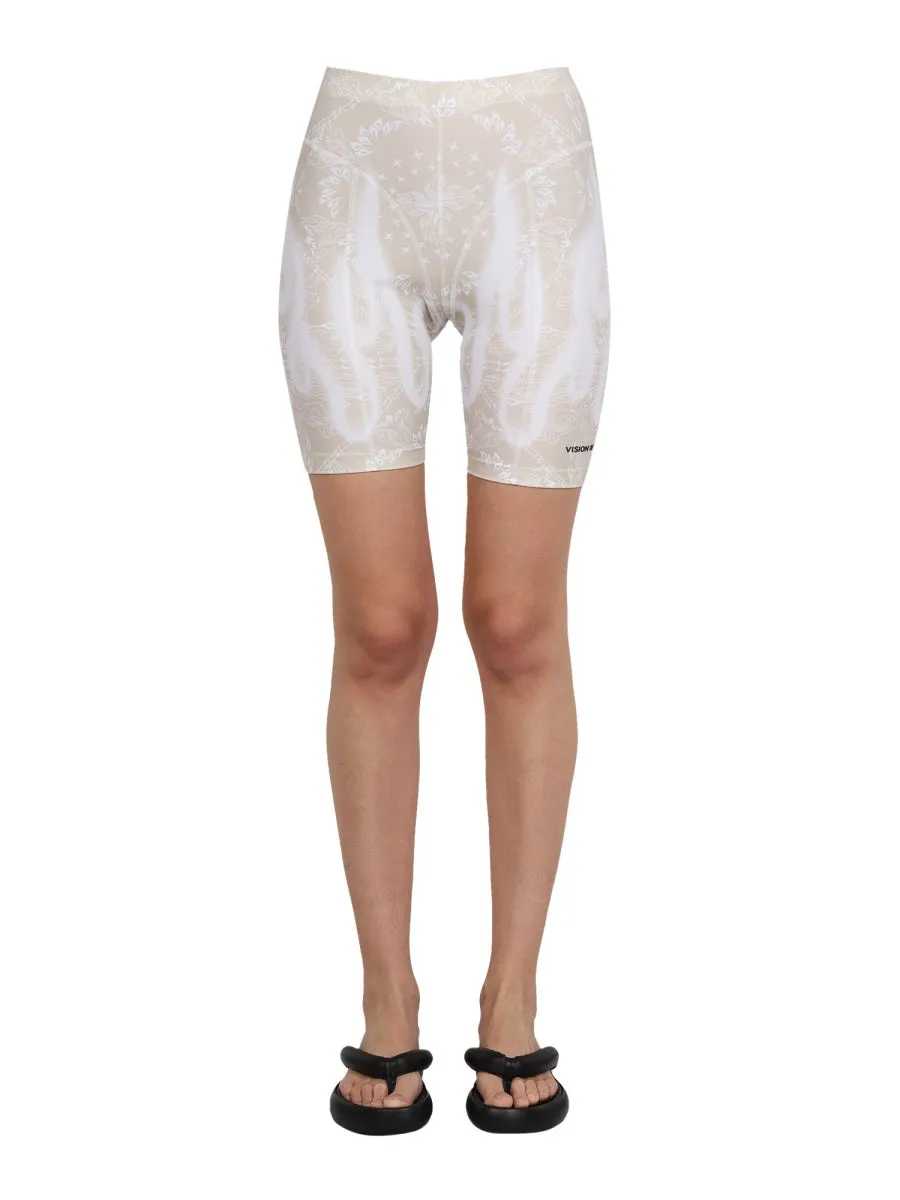 Paisley Pattern Cyclist Bermuda