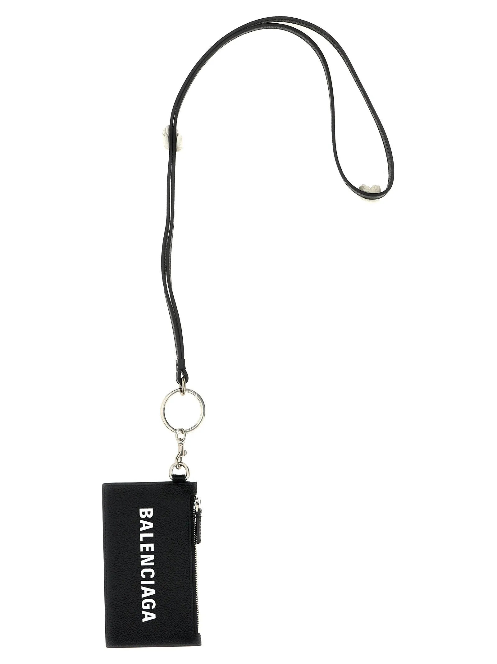 Logo Cardholder Portachiavi Bianco/Nero