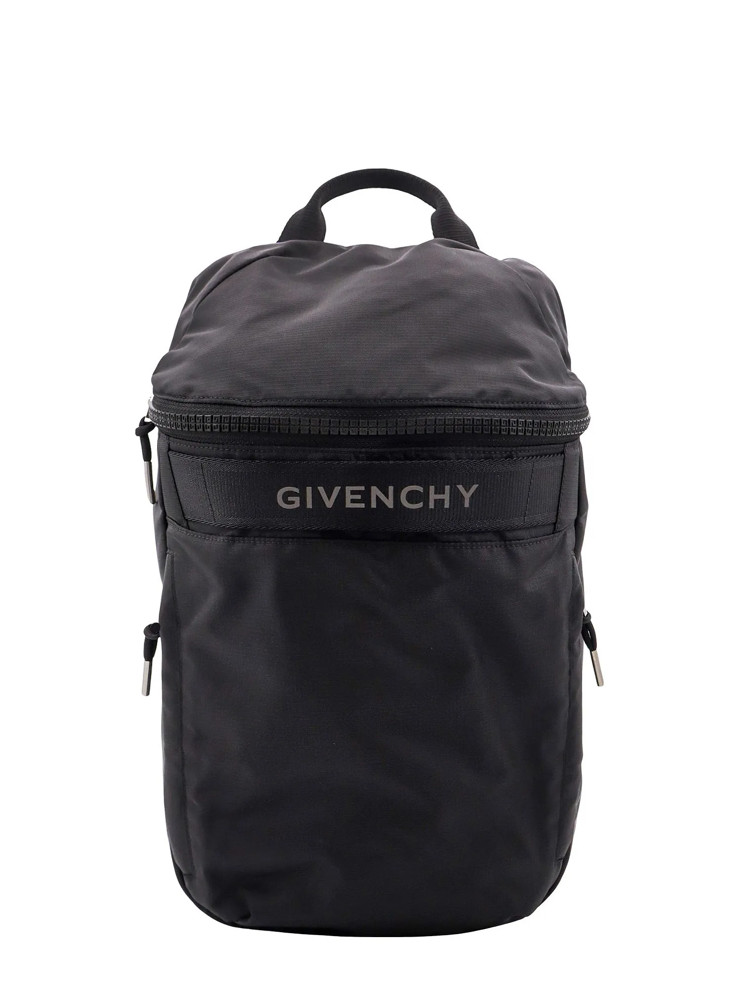 Nylon Backpack With Frontal Logo