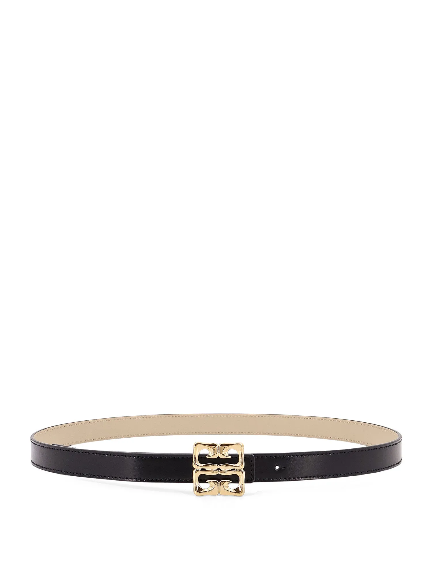 Leather Belt With Metal 4g Logo Detail