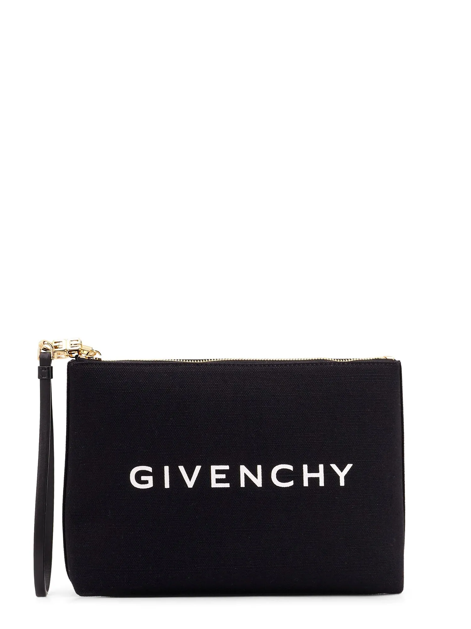 Canvas Clutch With Printed Logo On The Front
