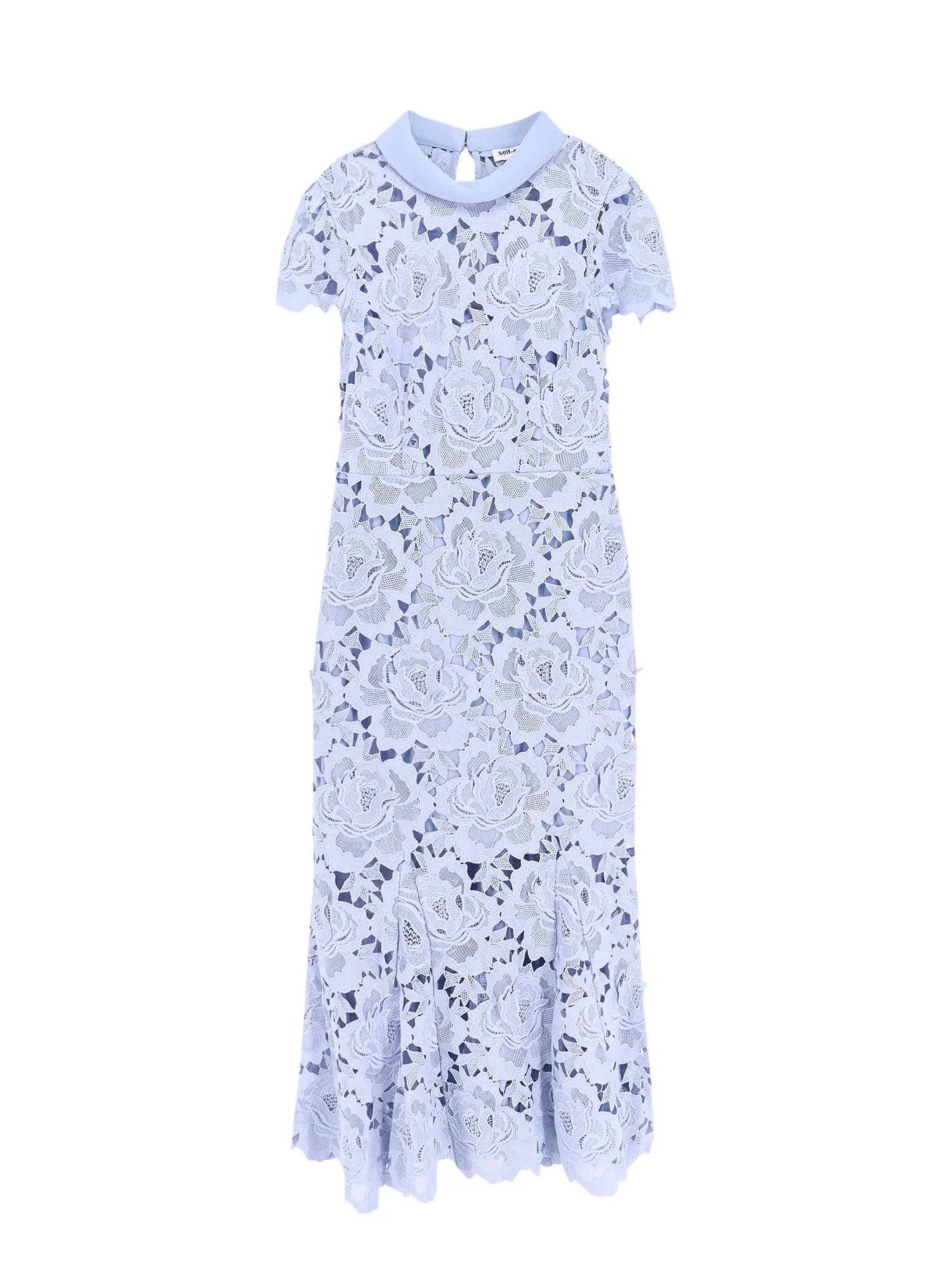 Lace Dress With Floral Embroidery