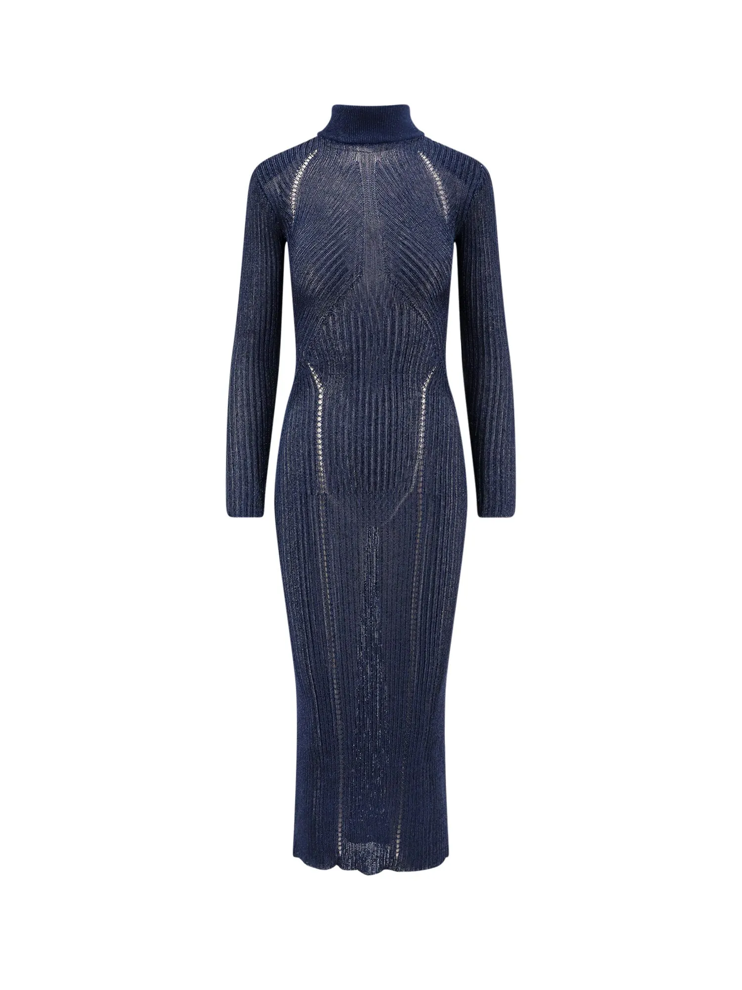 Knitted Ribbed Long Dress