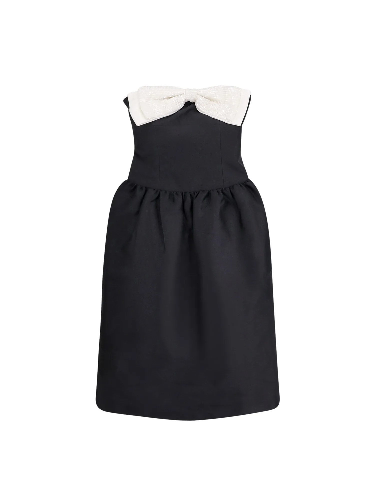 Taffeta' DéColleté Dress With Maxi Bow