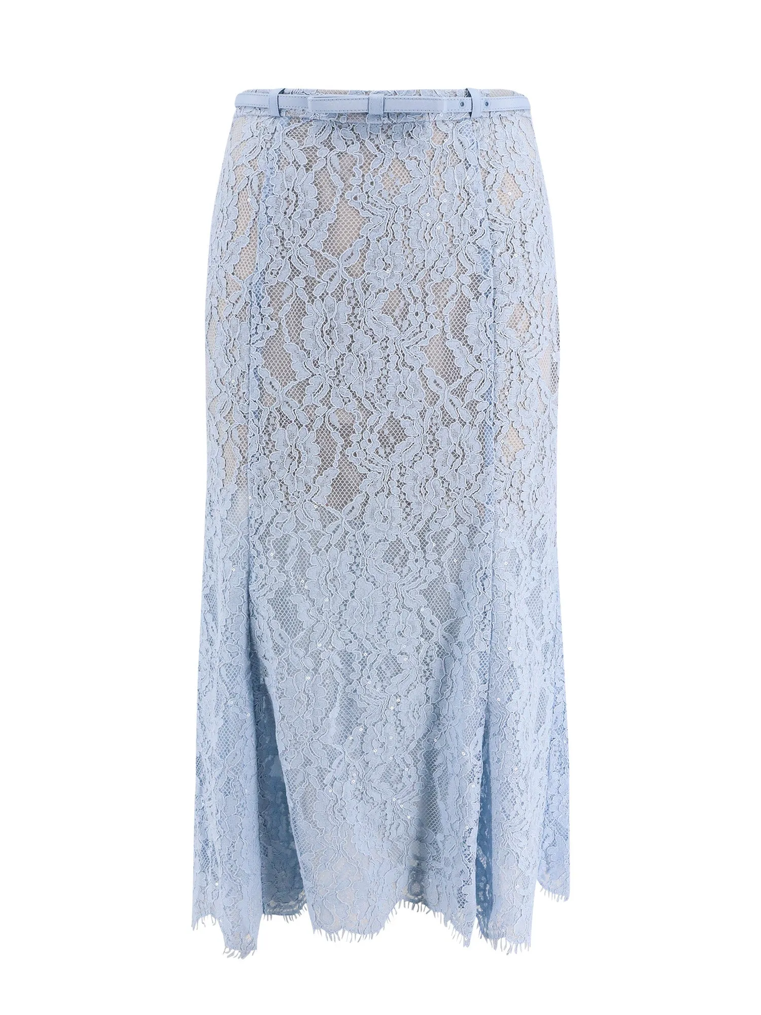 Lace Skirt With Belt