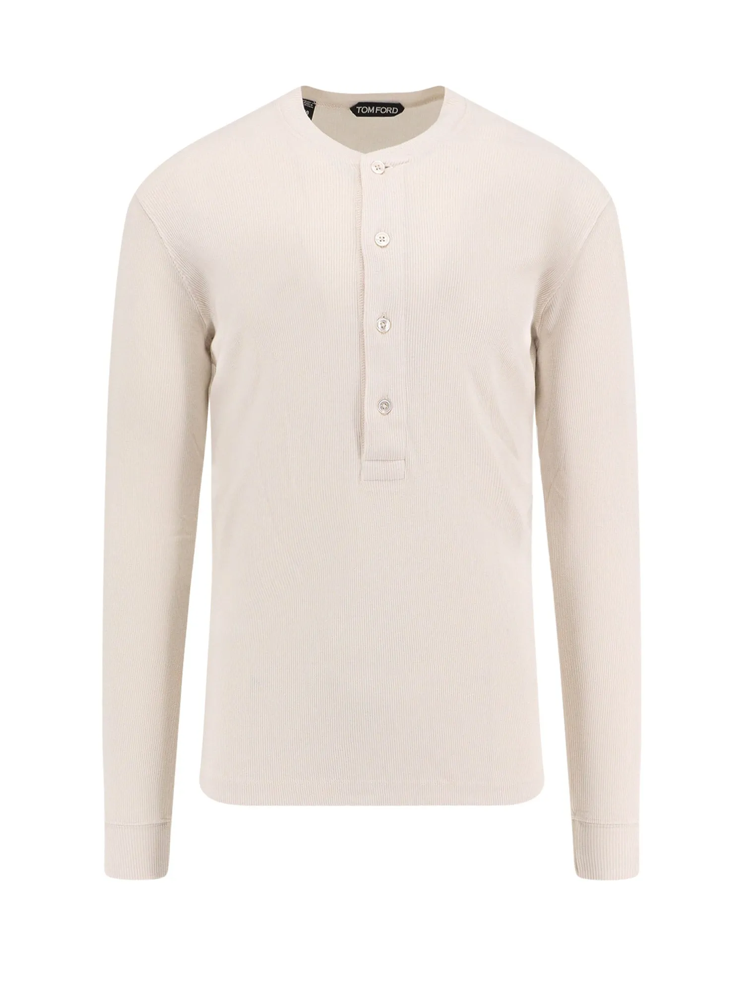 Cotton And Modal Blend T-Shirt With Embroidered Logo On The Bottom