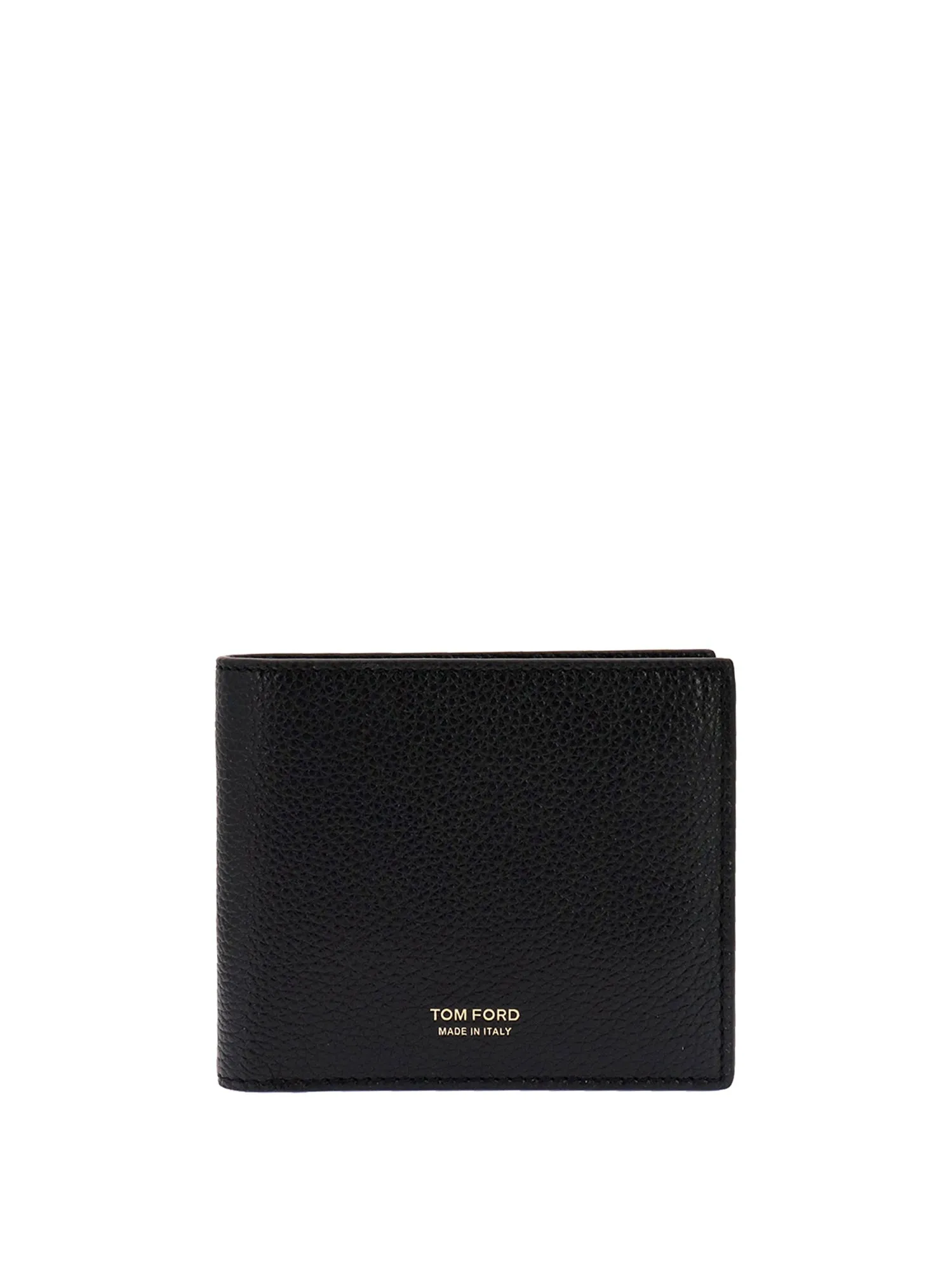 Leather Wallet With Logo Print
