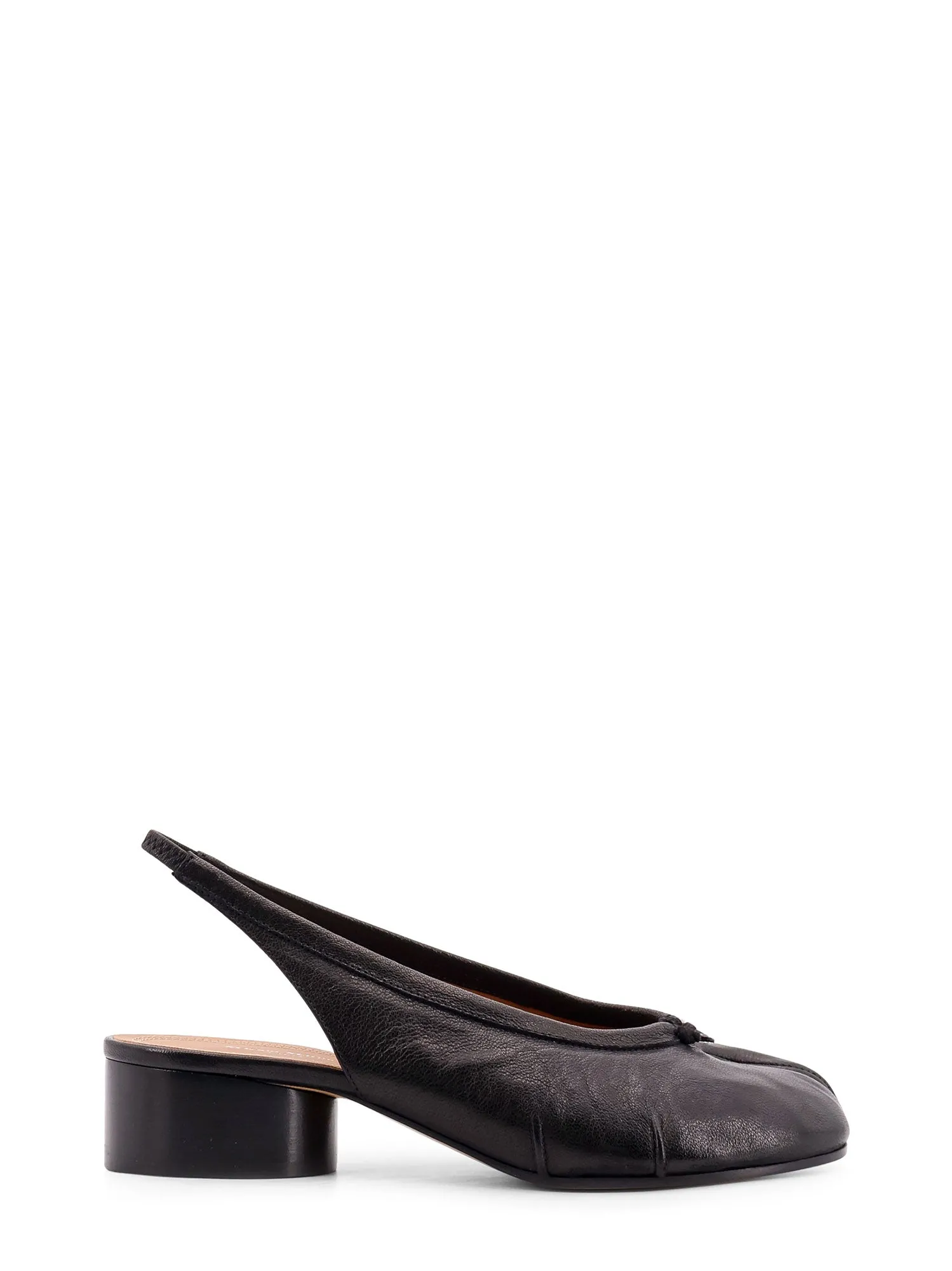 Tabi Leather Slingback With Iconic Toe