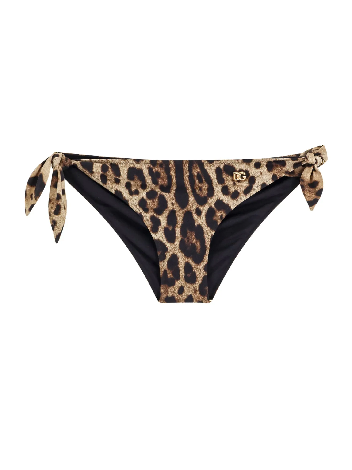 Nylon Bikini Slip With Metal Logo Detail